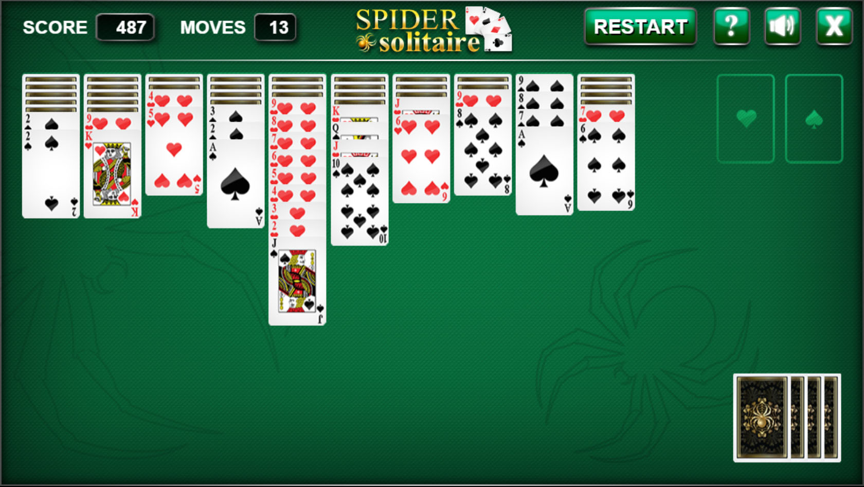 free solitaire spider game